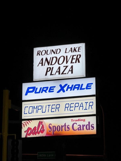 Pure Xhale Backlit Sign Photo